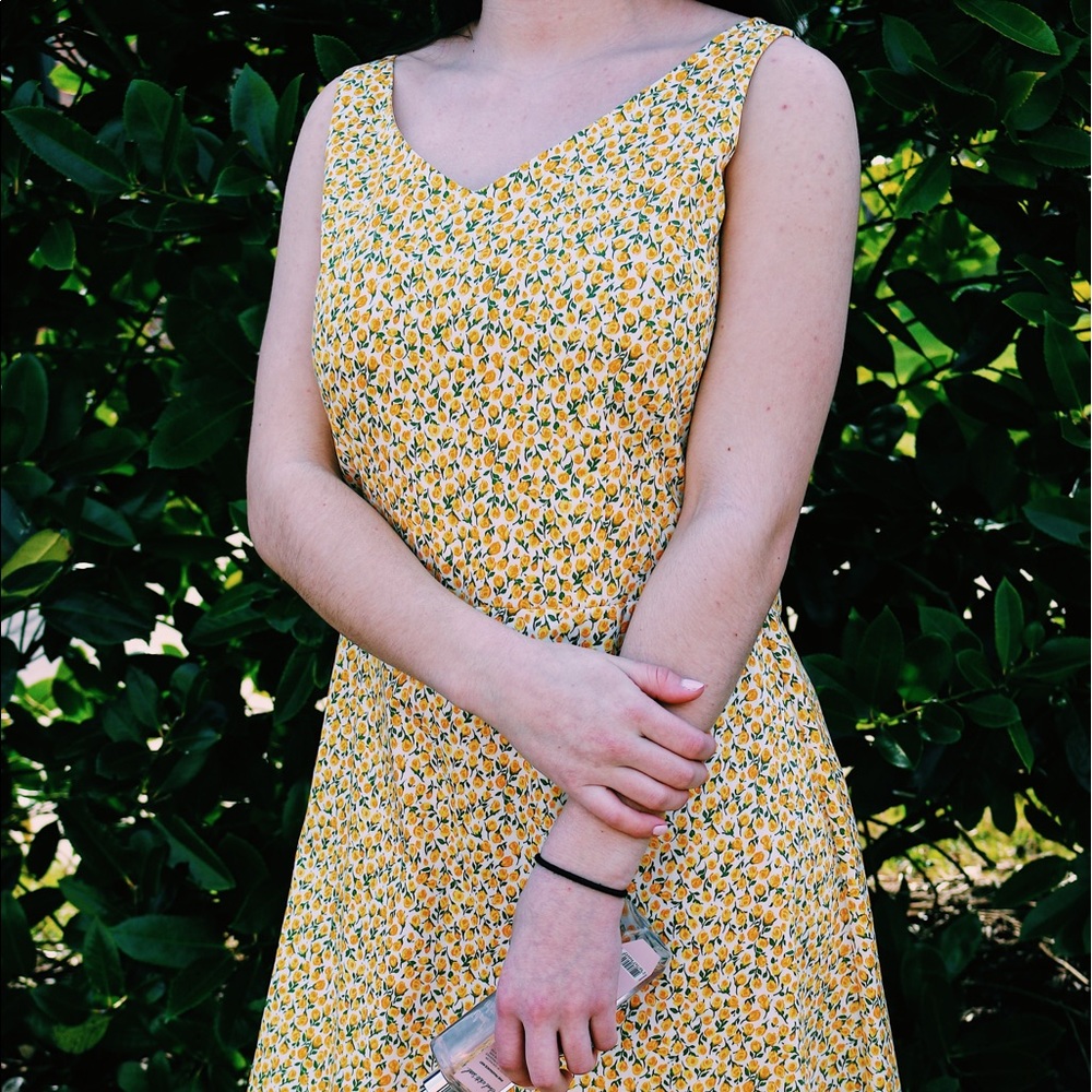 Yellow R&K Midi Dress